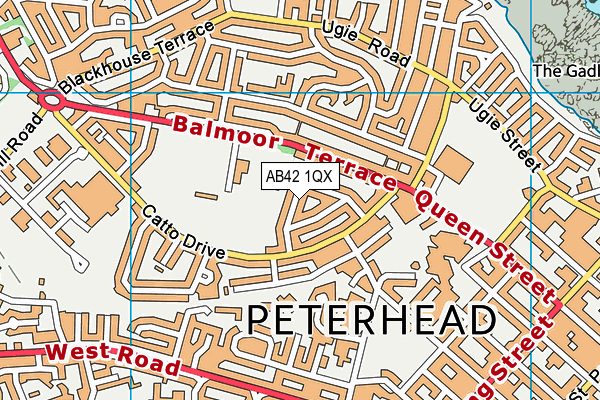 AB42 1QX map - OS VectorMap District (Ordnance Survey) AB42 1QX map - OS VectorMap District (Ordnance Survey)