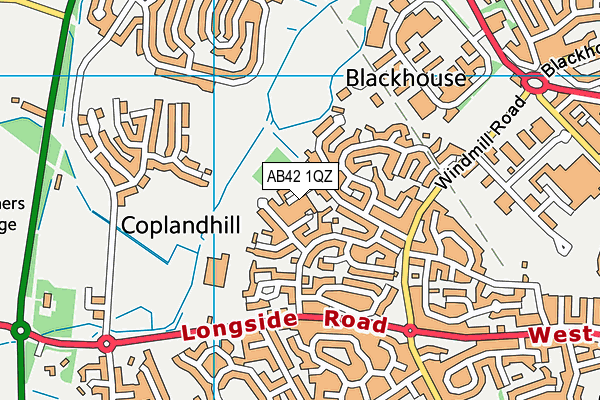 AB42 1QZ map - OS VectorMap District (Ordnance Survey) AB42 1QZ map - OS VectorMap District (Ordnance Survey)