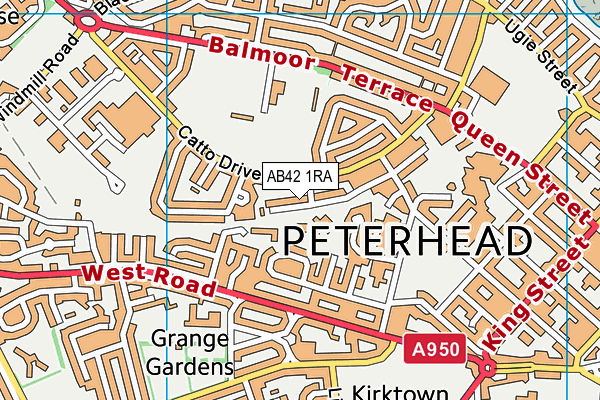 AB42 1RA map - OS VectorMap District (Ordnance Survey) AB42 1RA map - OS VectorMap District (Ordnance Survey)