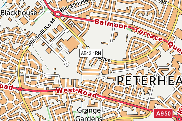 AB42 1RN map - OS VectorMap District (Ordnance Survey) AB42 1RN map - OS VectorMap District (Ordnance Survey)