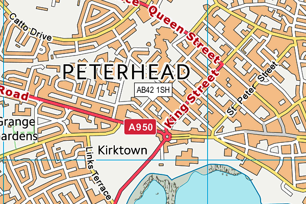 AB42 1SH map - OS VectorMap District (Ordnance Survey)
