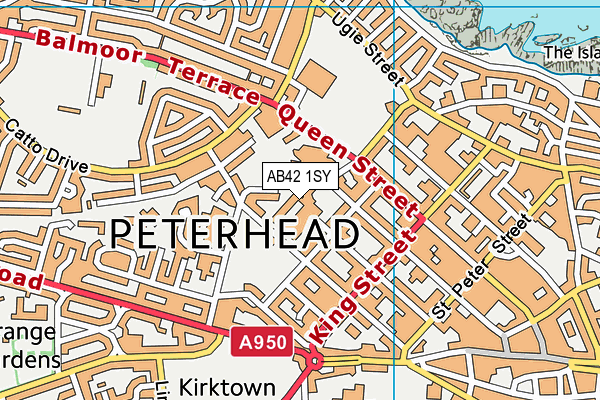 AB42 1SY map - OS VectorMap District (Ordnance Survey) AB42 1SY map - OS VectorMap District (Ordnance Survey)