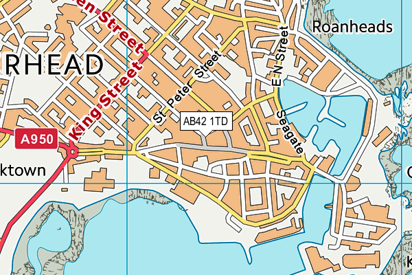 AB42 1TD map - OS VectorMap District (Ordnance Survey) AB42 1TD map - OS VectorMap District (Ordnance Survey)