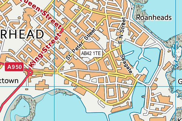 AB42 1TE map - OS VectorMap District (Ordnance Survey) AB42 1TE map - OS VectorMap District (Ordnance Survey)