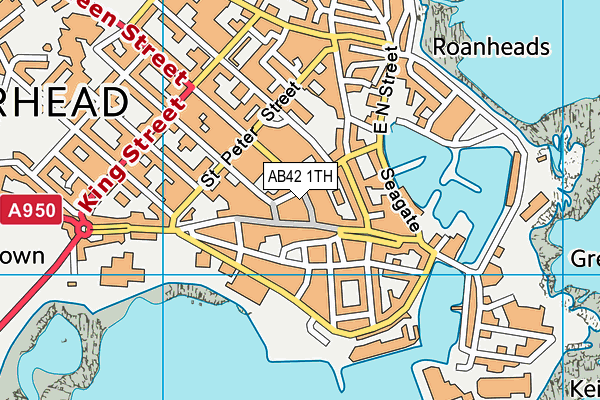 AB42 1TH map - OS VectorMap District (Ordnance Survey) AB42 1TH map - OS VectorMap District (Ordnance Survey)