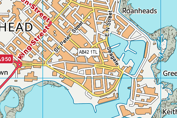 AB42 1TL map - OS VectorMap District (Ordnance Survey) AB42 1TL map - OS VectorMap District (Ordnance Survey)
