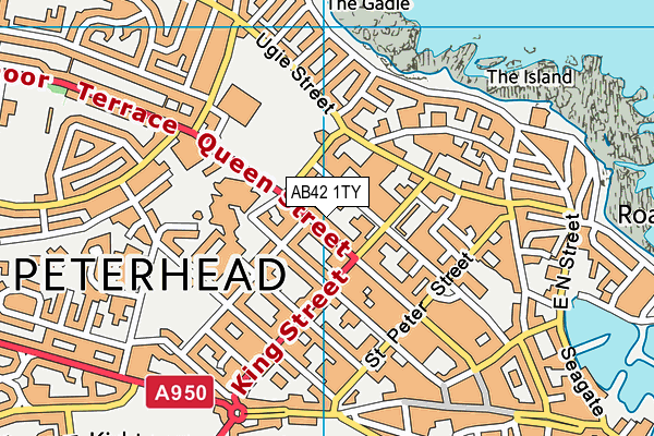 AB42 1TY map - OS VectorMap District (Ordnance Survey) AB42 1TY map - OS VectorMap District (Ordnance Survey)