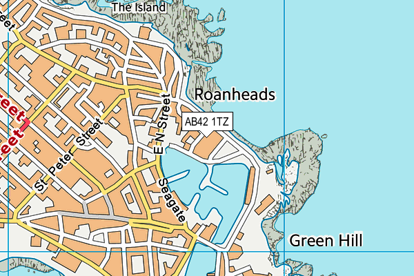AB42 1TZ map - OS VectorMap District (Ordnance Survey) AB42 1TZ map - OS VectorMap District (Ordnance Survey)