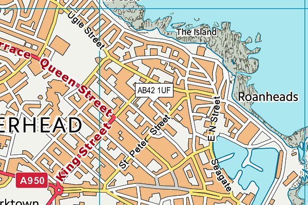AB42 1UF map - OS VectorMap District (Ordnance Survey) AB42 1UF map - OS VectorMap District (Ordnance Survey)