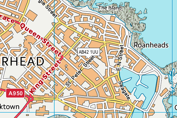 AB42 1UU map - OS VectorMap District (Ordnance Survey) AB42 1UU map - OS VectorMap District (Ordnance Survey)