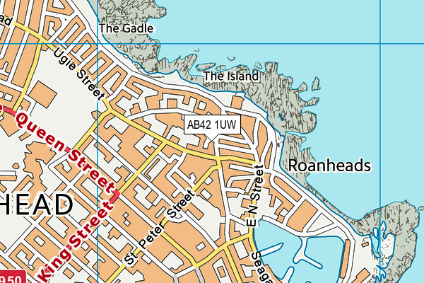 AB42 1UW map - OS VectorMap District (Ordnance Survey) AB42 1UW map - OS VectorMap District (Ordnance Survey)