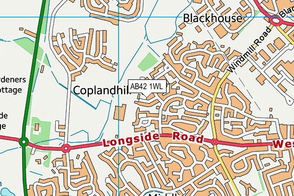 AB42 1WL map - OS VectorMap District (Ordnance Survey) AB42 1WL map - OS VectorMap District (Ordnance Survey)