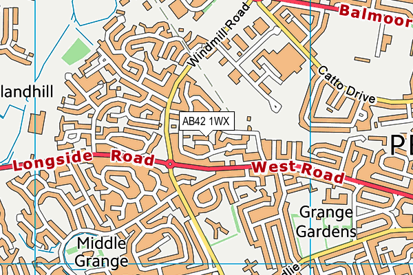 AB42 1WX map - OS VectorMap District (Ordnance Survey) AB42 1WX map - OS VectorMap District (Ordnance Survey)