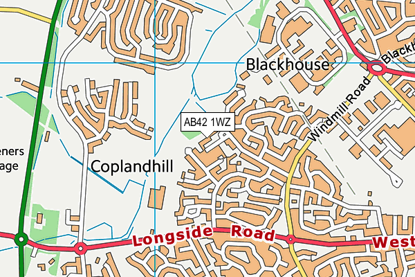 AB42 1WZ map - OS VectorMap District (Ordnance Survey) AB42 1WZ map - OS VectorMap District (Ordnance Survey)