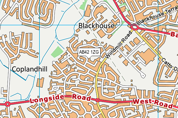 AB42 1ZG map - OS VectorMap District (Ordnance Survey) AB42 1ZG map - OS VectorMap District (Ordnance Survey)