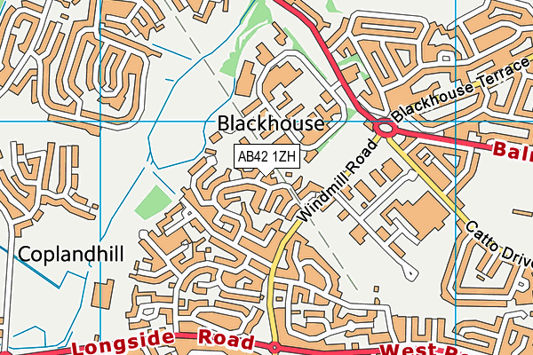 AB42 1ZH map - OS VectorMap District (Ordnance Survey) AB42 1ZH map - OS VectorMap District (Ordnance Survey)