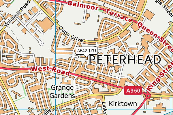 AB42 1ZU map - OS VectorMap District (Ordnance Survey) AB42 1ZU map - OS VectorMap District (Ordnance Survey)