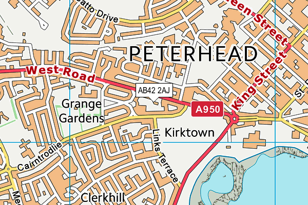 AB42 2AJ map - OS VectorMap District (Ordnance Survey) AB42 2AJ map - OS VectorMap District (Ordnance Survey)