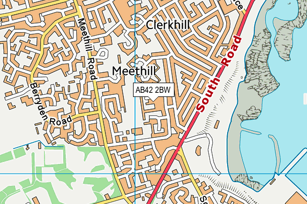 AB42 2BW map - OS VectorMap District (Ordnance Survey) AB42 2BW map - OS VectorMap District (Ordnance Survey)