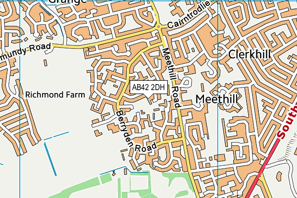 AB42 2DH map - OS VectorMap District (Ordnance Survey) AB42 2DH map - OS VectorMap District (Ordnance Survey)
