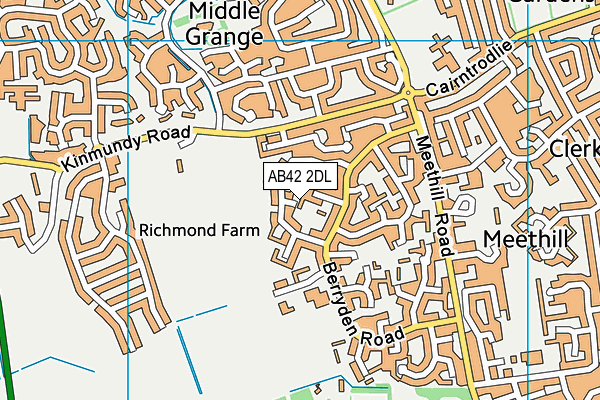 AB42 2DL map - OS VectorMap District (Ordnance Survey) AB42 2DL map - OS VectorMap District (Ordnance Survey)