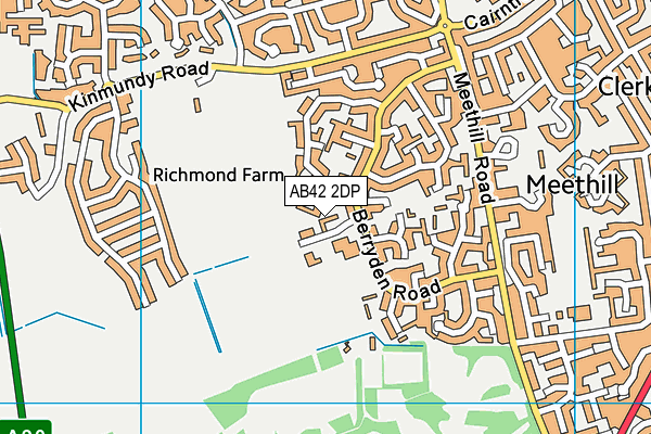 AB42 2DP map - OS VectorMap District (Ordnance Survey) AB42 2DP map - OS VectorMap District (Ordnance Survey)