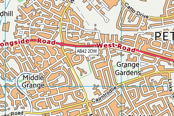 AB42 2DW map - OS VectorMap District (Ordnance Survey) AB42 2DW map - OS VectorMap District (Ordnance Survey)