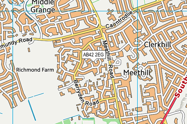 AB42 2EG map - OS VectorMap District (Ordnance Survey) AB42 2EG map - OS VectorMap District (Ordnance Survey)