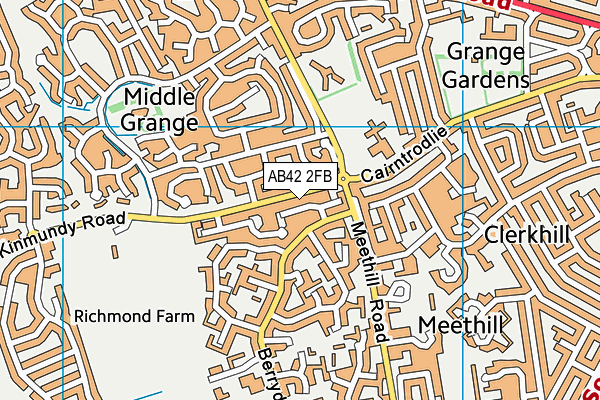 AB42 2FB map - OS VectorMap District (Ordnance Survey) AB42 2FB map - OS VectorMap District (Ordnance Survey)
