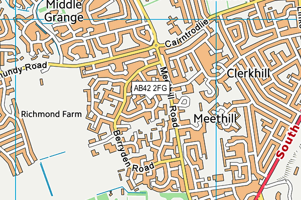 AB42 2FG map - OS VectorMap District (Ordnance Survey) AB42 2FG map - OS VectorMap District (Ordnance Survey)