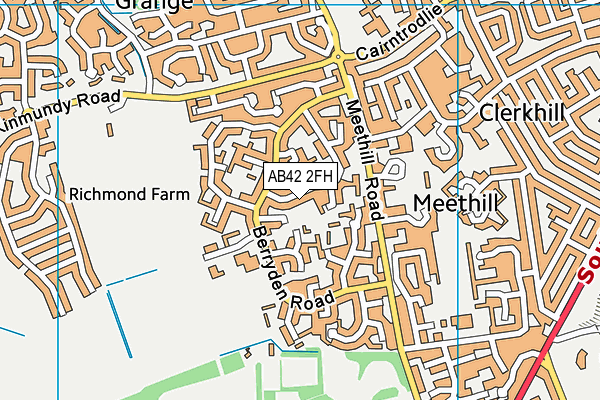 AB42 2FH map - OS VectorMap District (Ordnance Survey) AB42 2FH map - OS VectorMap District (Ordnance Survey)