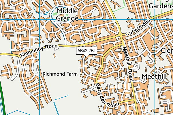 AB42 2FJ map - OS VectorMap District (Ordnance Survey) AB42 2FJ map - OS VectorMap District (Ordnance Survey)