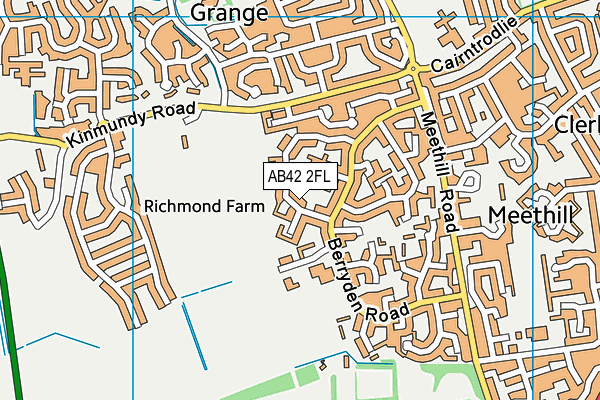 AB42 2FL map - OS VectorMap District (Ordnance Survey) AB42 2FL map - OS VectorMap District (Ordnance Survey)