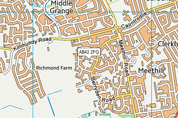 AB42 2FQ map - OS VectorMap District (Ordnance Survey) AB42 2FQ map - OS VectorMap District (Ordnance Survey)