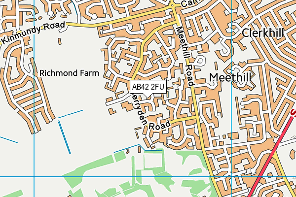 AB42 2FU map - OS VectorMap District (Ordnance Survey) AB42 2FU map - OS VectorMap District (Ordnance Survey)