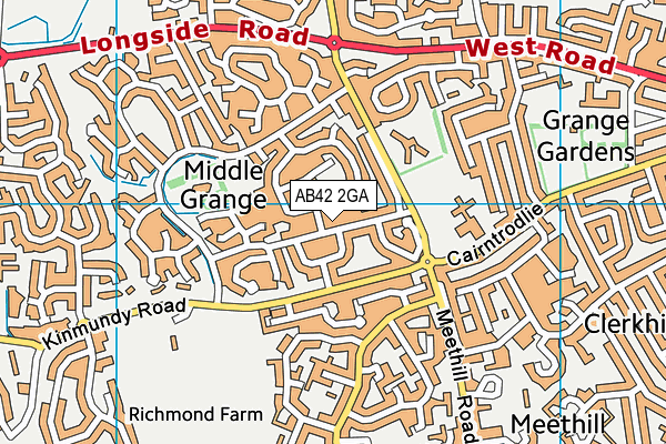 AB42 2GA map - OS VectorMap District (Ordnance Survey) AB42 2GA map - OS VectorMap District (Ordnance Survey)