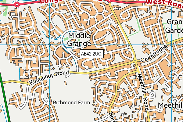 AB42 2UQ map - OS VectorMap District (Ordnance Survey) AB42 2UQ map - OS VectorMap District (Ordnance Survey)