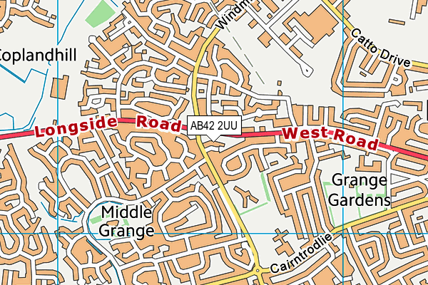 AB42 2UU map - OS VectorMap District (Ordnance Survey) AB42 2UU map - OS VectorMap District (Ordnance Survey)
