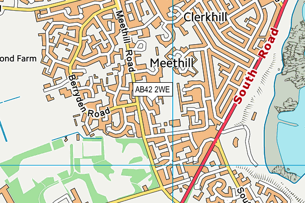 AB42 2WE map - OS VectorMap District (Ordnance Survey) AB42 2WE map - OS VectorMap District (Ordnance Survey)
