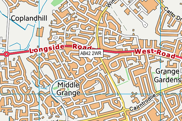 AB42 2WR map - OS VectorMap District (Ordnance Survey) AB42 2WR map - OS VectorMap District (Ordnance Survey)
