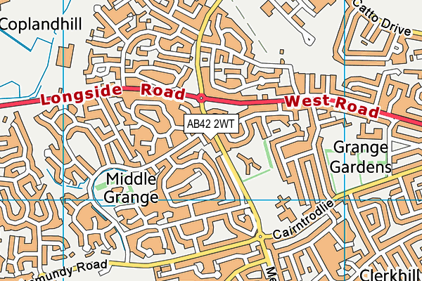 AB42 2WT map - OS VectorMap District (Ordnance Survey) AB42 2WT map - OS VectorMap District (Ordnance Survey)