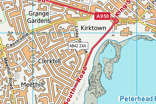 AB42 2XA map - OS VectorMap District (Ordnance Survey) AB42 2XA map - OS VectorMap District (Ordnance Survey)