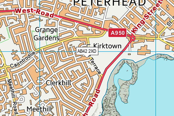 AB42 2XD map - OS VectorMap District (Ordnance Survey) AB42 2XD map - OS VectorMap District (Ordnance Survey)