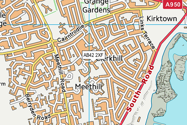 AB42 2XF map - OS VectorMap District (Ordnance Survey) AB42 2XF map - OS VectorMap District (Ordnance Survey)