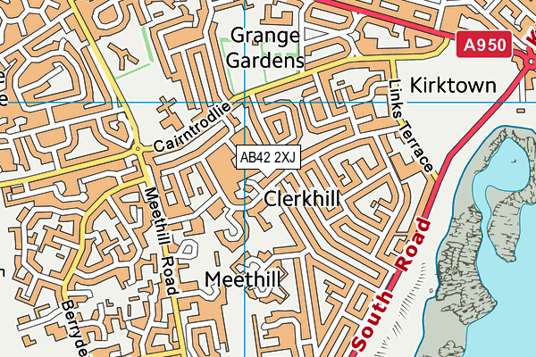 AB42 2XJ map - OS VectorMap District (Ordnance Survey) AB42 2XJ map - OS VectorMap District (Ordnance Survey)