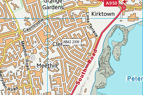 AB42 2XW map - OS VectorMap District (Ordnance Survey) AB42 2XW map - OS VectorMap District (Ordnance Survey)