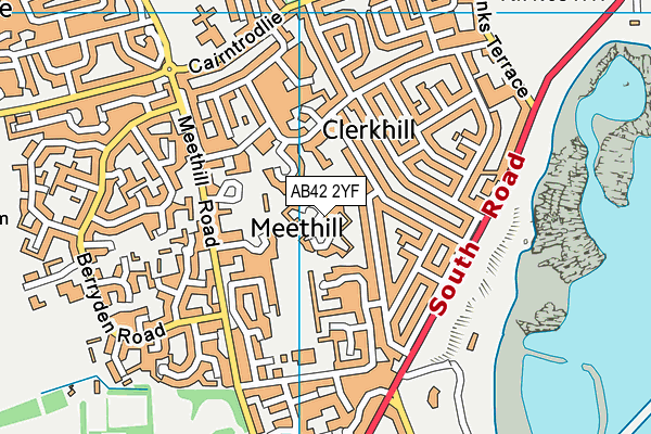 AB42 2YF map - OS VectorMap District (Ordnance Survey) AB42 2YF map - OS VectorMap District (Ordnance Survey)