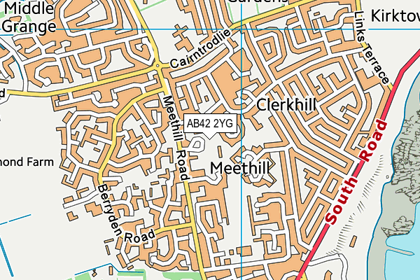 AB42 2YG map - OS VectorMap District (Ordnance Survey) AB42 2YG map - OS VectorMap District (Ordnance Survey)