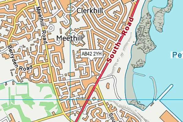 AB42 2YH map - OS VectorMap District (Ordnance Survey)