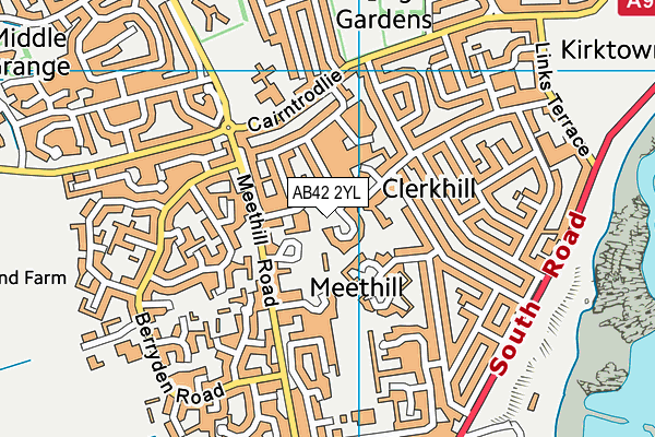 AB42 2YL map - OS VectorMap District (Ordnance Survey) AB42 2YL map - OS VectorMap District (Ordnance Survey)